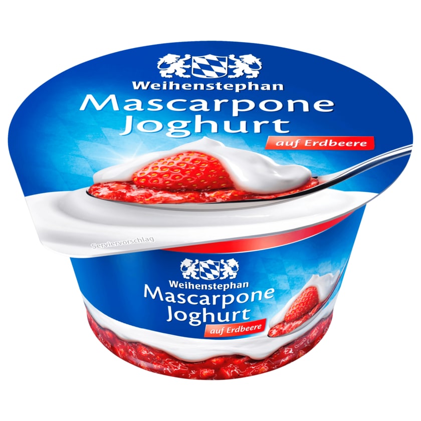 Weihenstephan Mascarpone Joghurt Erdbeere 150g